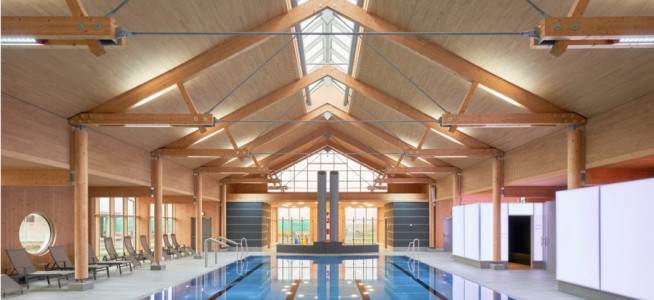 Freitzeitzentrum Steinbach a.Wald - Pfosten-Riegel HolzAlu