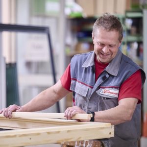 Produktion von Fenstern - HolzAlu Fenstern